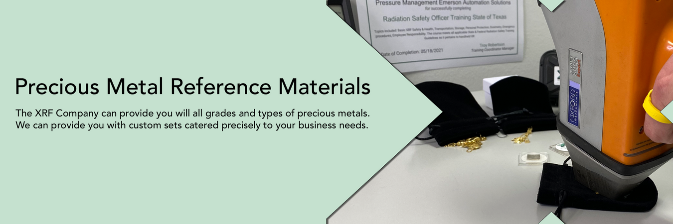 Precious Metal Reference Materials for XRF Analyzers