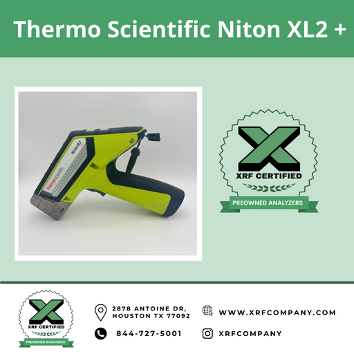 Lease to Own XRF Company Certified Pre-owned Factory Refurbished Thermo Niton XL2 980 PLUS XRF Gun with Camera for PMI Testing :  Standard Alloys + Aluminum Alloys + Light Element.  (SKU #863)