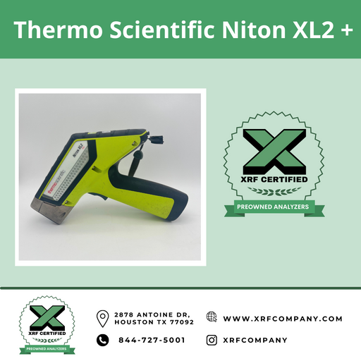 Lease to Own XRF Company Certified Pre-owned Factory Refurbished Thermo Niton XL2 980 PLUS XRF Gun with Camera for PMI Testing :  Standard Alloys + Aluminum Alloys + Light Element.  (SKU #862)