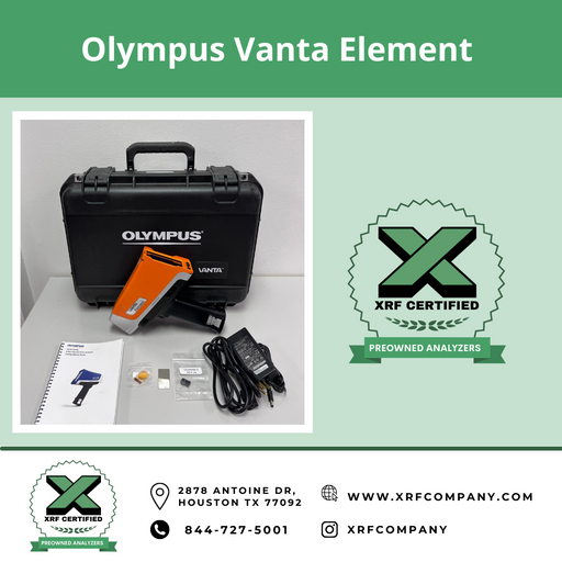 Lease to Own XRF Company NEW Olympus Vanta Element Handheld XRF Analyzer For Standard & Aluminum Alloys with More than 300 Alloy Grade Library + Car Catalyst + Precious Metals Analysis + Scrap Gold & Silver Jewelry + Mining and Geochem (SKU #614)