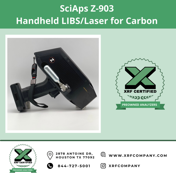 Metal Fabrication HandHeld LIBS RENTAL Analyzer - SciAps Z903+ For Carbon Applications