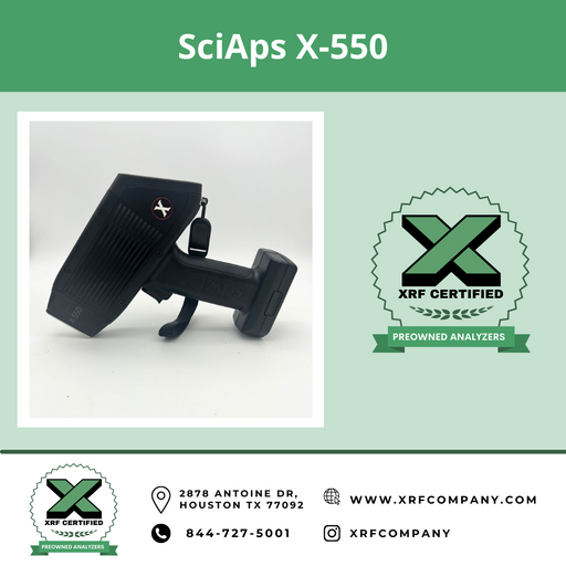 The XRF Company New SciAps Handheld XRF X-550 Analyzer & PMI Gun for PMI Testing Regular Alloys + Light Elements