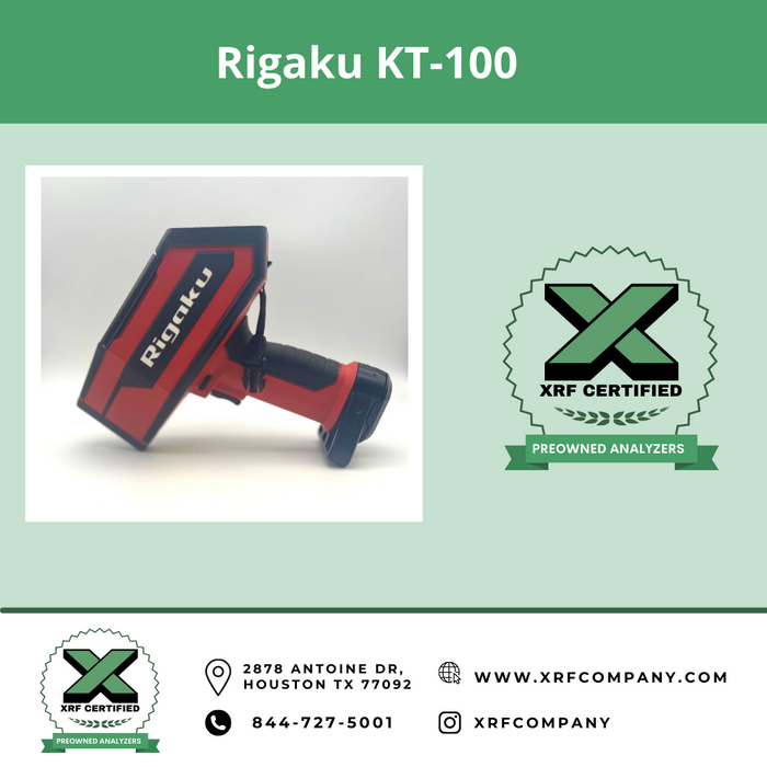 Lease to Own Certified Pre-Owned Used Rigaku KT 100S Handheld LIBS LASER Analyzer Gun for Scrap Metal Sorting & PMI Testing of Standard Alloys + Aluminum Alloys + Light Elements (SKU #506)