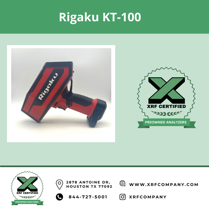 Certified Pre-Owned Used Rigaku KT 100S Handheld LIBS LASER Analyzer Gun for Scrap Metal Sorting & PMI Testing of Standard Alloys + Aluminum Alloys + Light Elements (SKU #502)