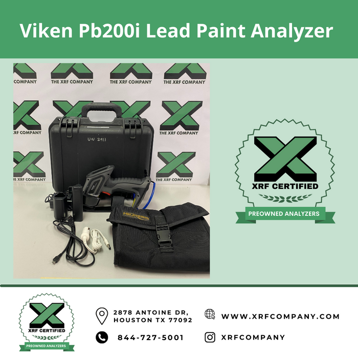 Lease to Own Factory Repaired & Refurbished Viken Pb200e HUD Lead Paint Handheld XRF Analyzer Gun for Residential Housing & Commercial Building Lead Paint Screening Testing Inspection.  (SKU #110)