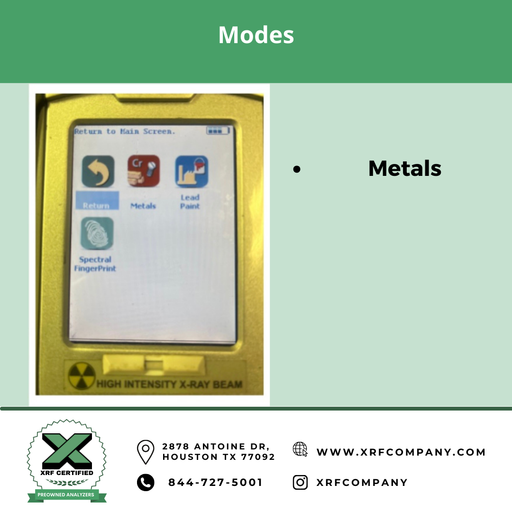 XRF Certified Pre-Owned- Thermo Scientific Niton XL3t XRF 980 XRF Analyzer & PMI Gun for Scrap Metal Recycling & PMI Testing of Stainless Steel + Low Alloy Steel + Titanium + Nickel + Cobalt + Copper Alloys & Soil + Lead Paint (SKU#856)
