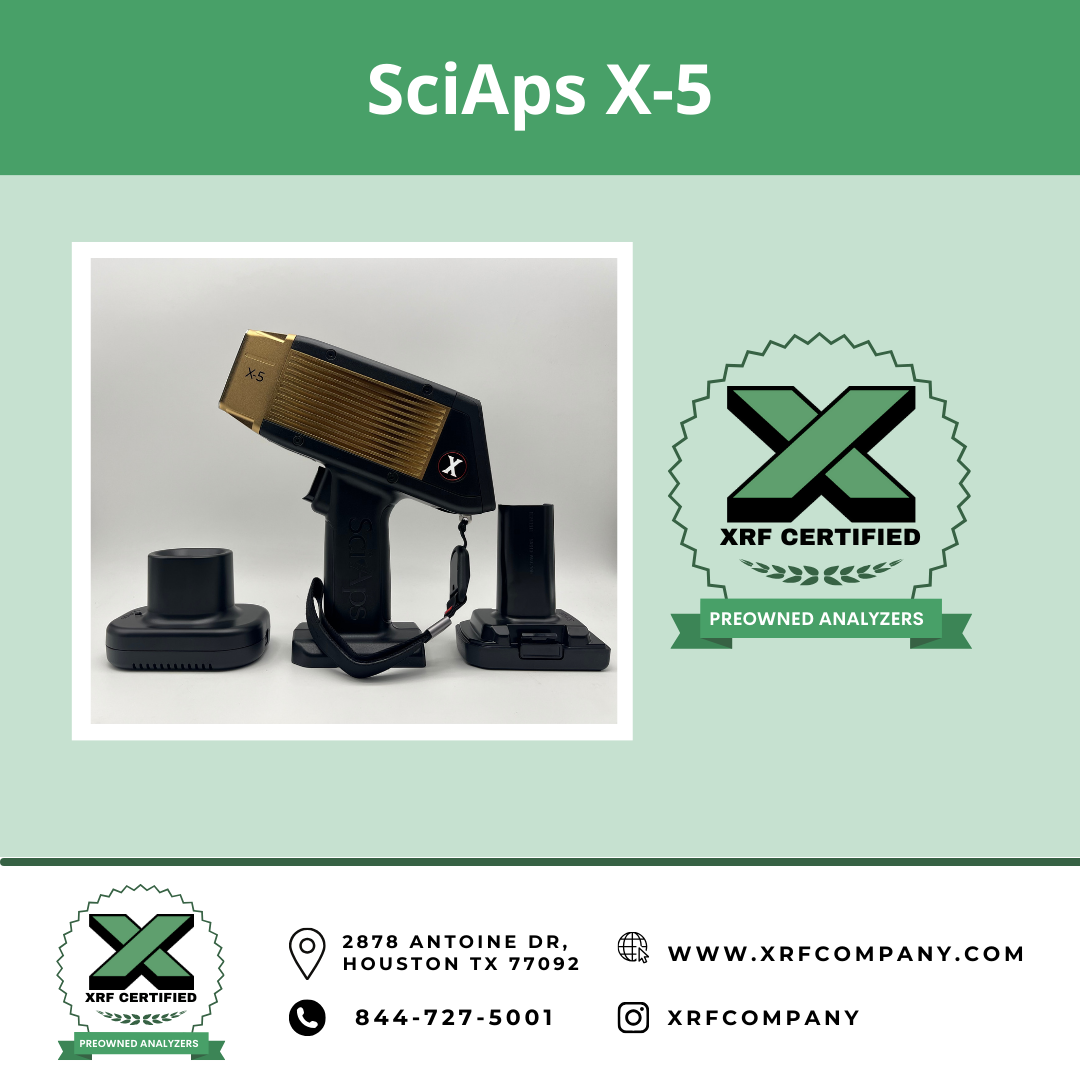 NEW XRF Company SciAps X-5 Handheld XRF Analyzer & PMI Gun for Scrap M ...