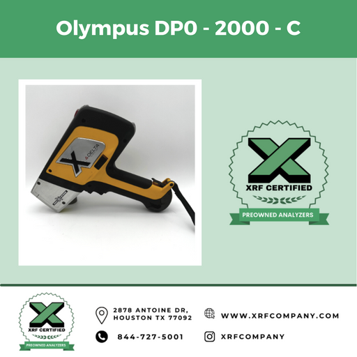 Lease to Own XRF Company Certified Preowned Used Handheld XRF Analyzer Olympus DPO - 2000 - C Alloy Plus  (SKU #612)