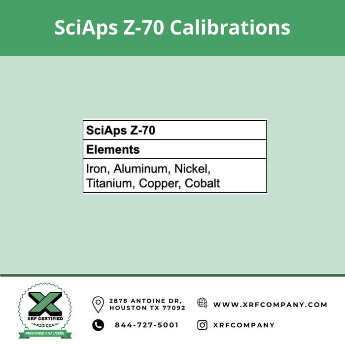 XRF Company SciAps Z-70 Handheld LIBS LASER Analyzer SKU #206