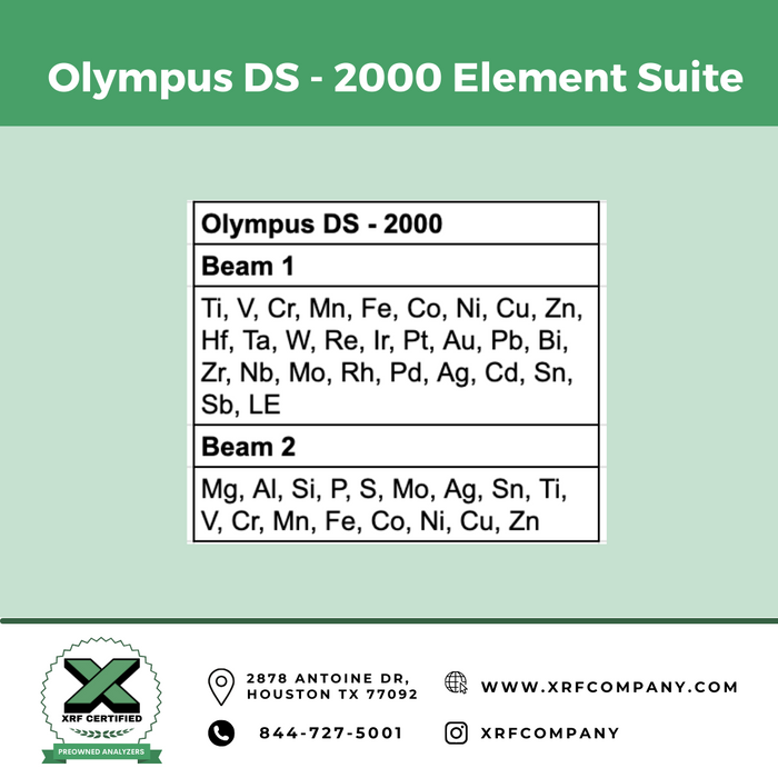 Lease to Own XRF Company Certified Preowned Used Handheld XRF Analyzer Olympus Delta DS - 2000 Alloy Plus  (SKU #645)