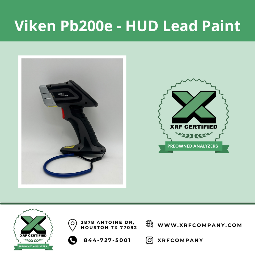 Lease to Own Factory Repaired & Refurbished Viken Pb200e HUD Lead Paint Handheld XRF Analyzer Gun Residential Housing & Commercial Building Lead Paint Screening.  (SKU #105)