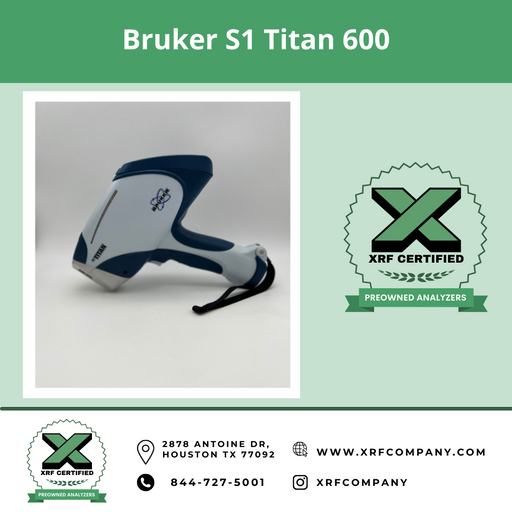 Bruker S1 Titan 600 Handheld Analyzer & PMI Gun for PMI Testing & Scrap Metal Sorting for Alloy Plus + Tin Solder (SKU #713)