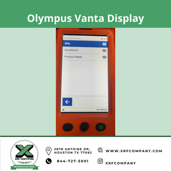 Lease to Own XRF Company NEW Olympus Vanta Element Handheld XRF Analyzer For Standard & Aluminum Alloys with More than 300 Alloy Grade Library + Car Catalyst + Precious Metals Analysis + Scrap Gold & Silver Jewelry + Mining and Geochem (SKU #614)