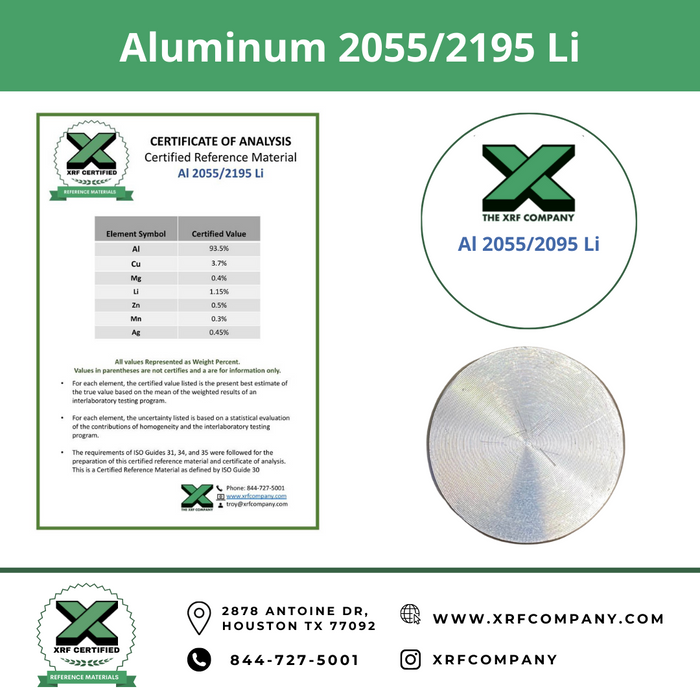 Aluminum 2055/2195 Li