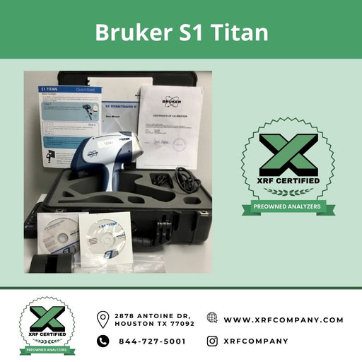 XRF Company Certified Lease to Own Bruker S1 Titan Handheld Analyzer For Metal Fabrication