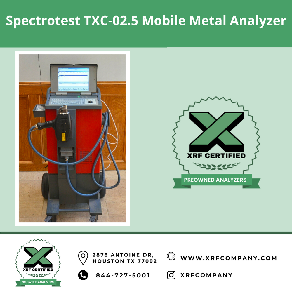 XRF Company Certified Lease to Own Spectrotest TXC-02.5 Mobile XRF Analyzer For Metal Inspection