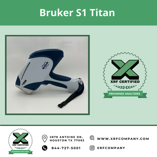XRF Company Certified Lease to Own Bruker S1 Titan Handheld Analyzer For Metal Fabrication