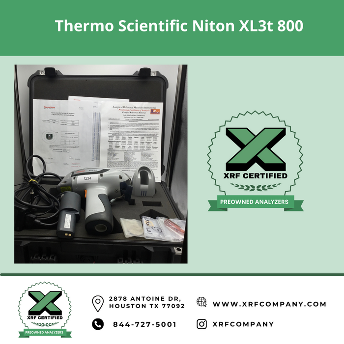 XRF Certified RENTAL Thermo Scientific Niton XL3t 700 Handheld XRF Analyzer Gun For Standard Alloys