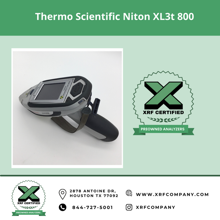 XRF Company Certified RENTAL Thermo Scientific Niton XL3t 700 Handheld XRF Analyzer Gun For Metal Recycling
