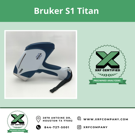 XRF Certified Lease to Own Bruker S1 Titan Handheld Analyzer Gun for Light Elements