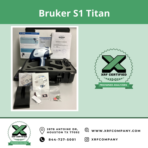 XRF Company Certified RENTAL Bruker S1 Titan Handheld XRF Analyzer Gun For Metal Recycling