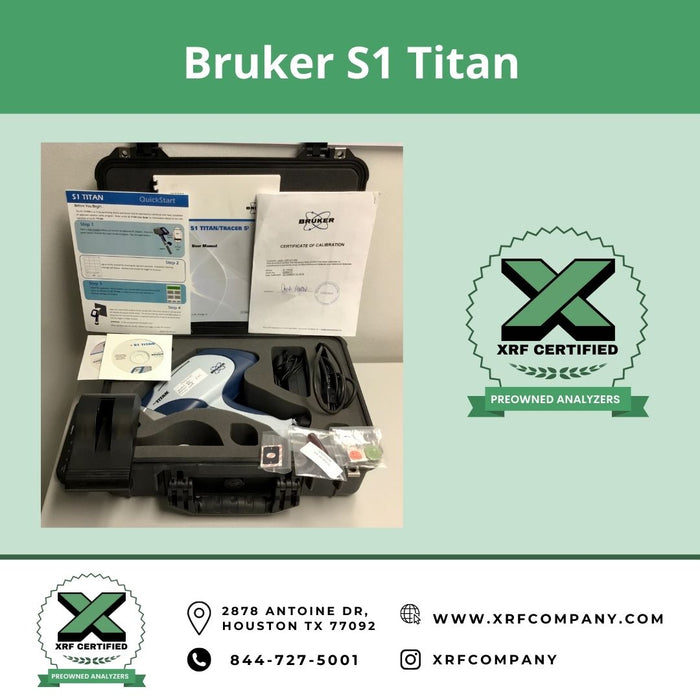 XRF Certified RENTAL Bruker S1 Titan Handheld Analyzer For RoHS