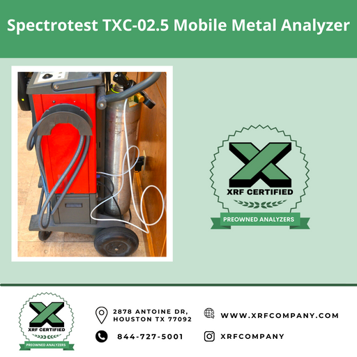 XRF Company Certified RENTAL Spectrotest TXC-02.5 Mobile XRF Analyzer For Metal Inspection