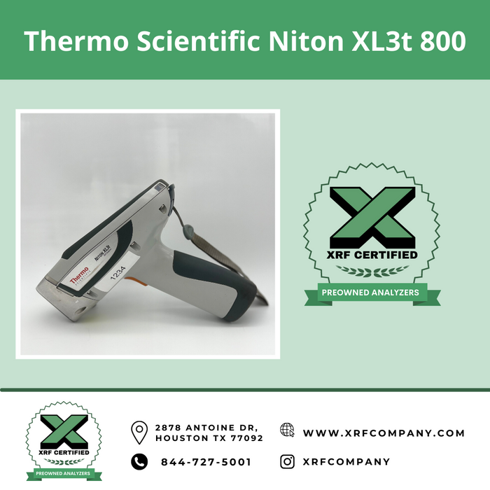 XRF Company Certified RENTAL Thermo Scientific Niton XL3t 980 Handheld XRF Analyzer Gun For Lead Paint