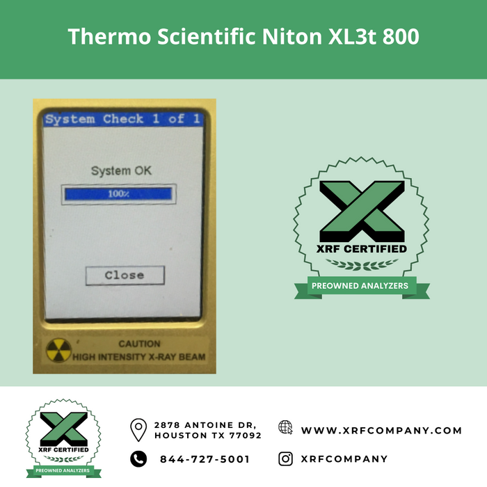 XRF Certified Lease to Own Thermo Scientific Niton XL3t 700 Handheld XRF Analyzer Gun For Standard Alloys