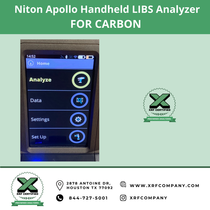 XRF Certified RENTAL Company Thermo Scientific Niton Apollo Handheld LIBS Analyzer for Carbon