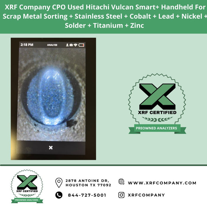XRF Company certified RENTAL Hitachi Vulcan Smart Handheld LIBS Analyzer Gun For Metal Recycling