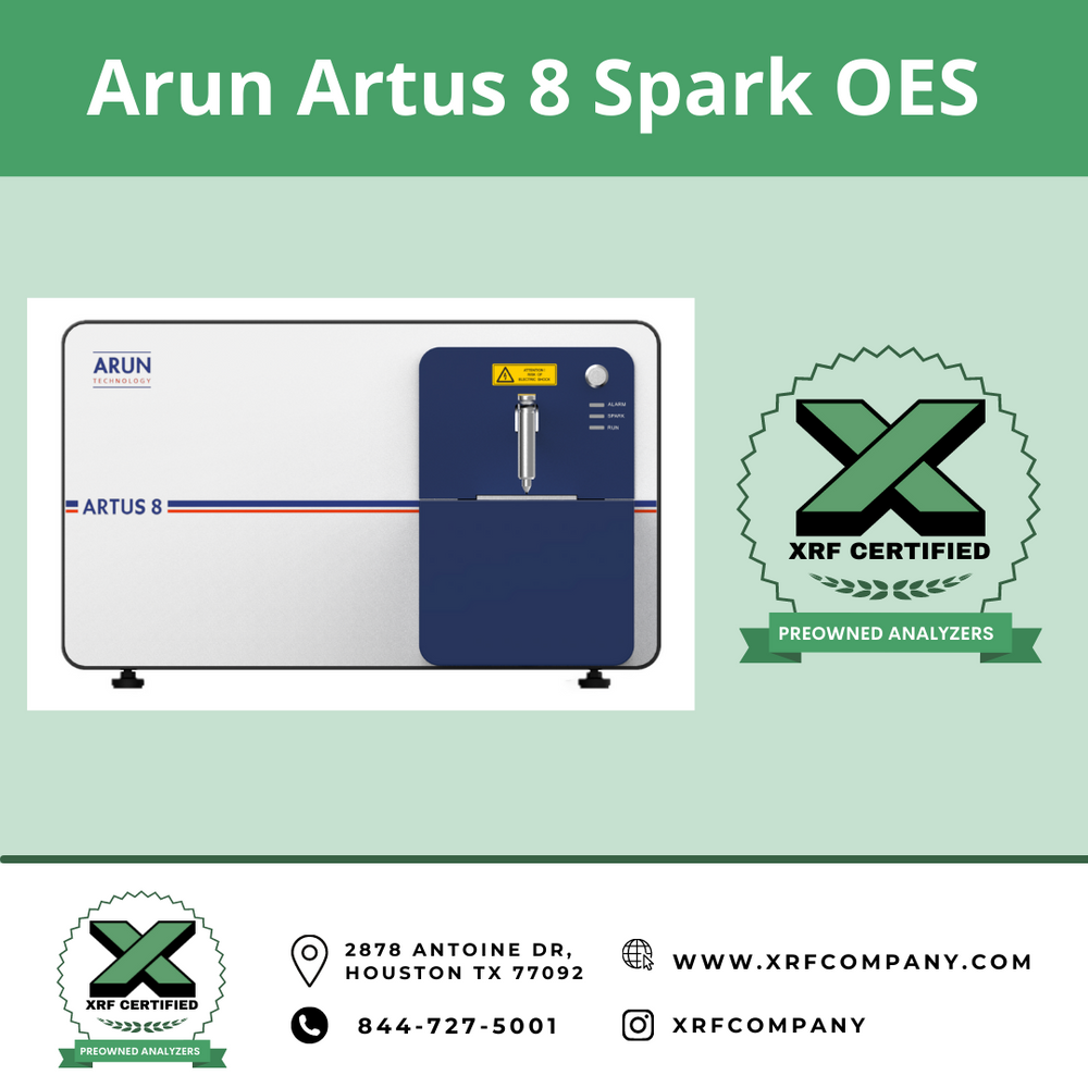 XRF Company Certified Lease to Own Arun Artus 8 Bench-top XRF Analyzer For Metal Production - 5 Year Lease to Own Monthly Payment: