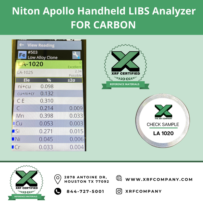 XRF Company Certified RENTAL Company Thermo Scientific Niton Apollo Handheld LIBS Analyzer For Forging and Casting