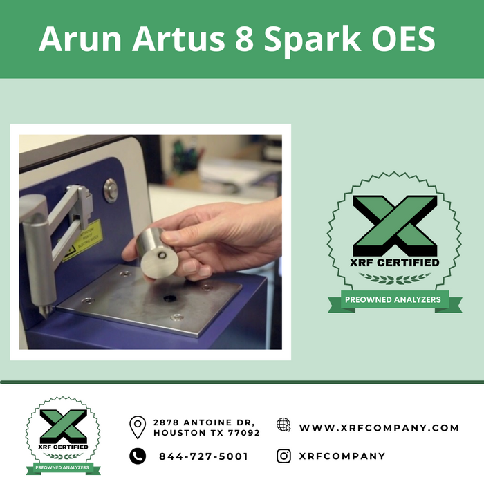 XRF Company Certified Lease to Own Arun Artus 8 Bench-top XRF Analyzer For Metal Production - 5 Year Lease to Own Monthly Payment: