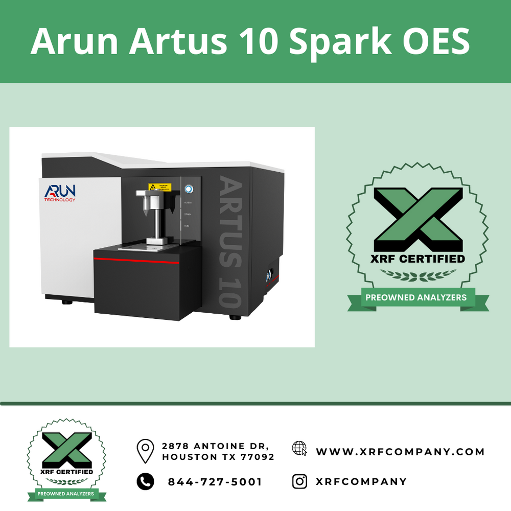 XRF Company Certified RENTAL Arun Artus 10 Bench-top Metal Analyzer For Metal Inspection - Monthly Rental Rate Below: