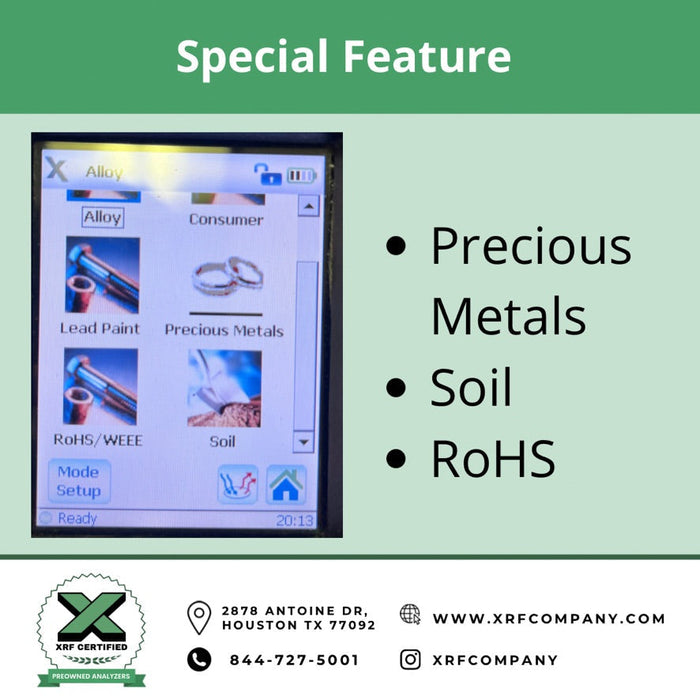XRF Certified RENTAL Handheld Olympus Innov-X DC-2000 For Precious Metals Analysis